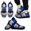 Cool 'Central Asian Shepherd Dog' (White/Black) Running Shoes For Men-Free Shipping-Paww-Printz-Merchandise