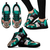 Cornish Rex Cat Print (Black/White) Running Shoes For Women-Free Shipping-Paww-Printz-Merchandise
