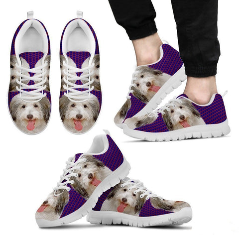 Coton De Tulear Dog (White/Black) Running Shoes For Men-Free Shipping-Paww-Printz-Merchandise