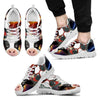 Cow Toon Print Running Shoe Men- Free Shipping-Paww-Printz-Merchandise