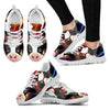 Cow Toon Print Running Shoe Women- Free Shipping-Paww-Printz-Merchandise