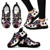 Customized(1914) Dog (White/Black) Running Shoes For Women-Free Shipping-Paww-Printz-Merchandise