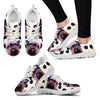 Customized(1914) Dog (White/Black) Running Shoes For Women-Free Shipping-Paww-Printz-Merchandise