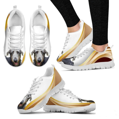 Customized Amazing Dog Print (White/Black) Running Shoes For Women-Free Shipping-Paww-Printz-Merchandise