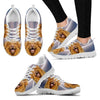 Customized Dog Print (White/Black) Running Shoes For Women-Free Shipping-Paww-Printz-Merchandise