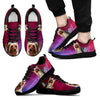 Cute Silky Terrier Print Sneakers For Men(WhiteBlack)- Free Shipping-Paww-Printz-Merchandise