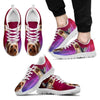 Cute Silky Terrier Print Sneakers For Men(WhiteBlack)- Free Shipping-Paww-Printz-Merchandise