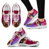Cute Silky Terrier Print Sneakers For Women(White/Black)- Free Shipping-Paww-Printz-Merchandise