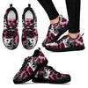 Egyptian Mau Cat Print (Black/White) Running Shoes For Women-Free Shipping-Paww-Printz-Merchandise