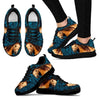 Quarter Horse Print (White/Black) Running Shoes For Women-Free Shipping-Paww-Printz-Merchandise