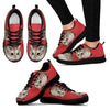 Roborovski Hamster (Black/White) Running Shoes For Women-Free Shipping-Paww-Printz-Merchandise