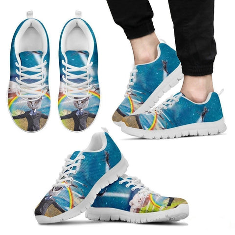 Rainbow Cat Running Shoes Men's-3D Print-Free Shipping-Paww-Printz-Merchandise