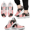 Thoroughbred Horse Print (Black/White) Running Shoes For Men-Free Shipping Limited Edition-Paww-Printz-Merchandise