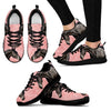 Thoroughbred Horse Print (Black/White) Running Shoes For Women-Free Shipping-Paww-Printz-Merchandise