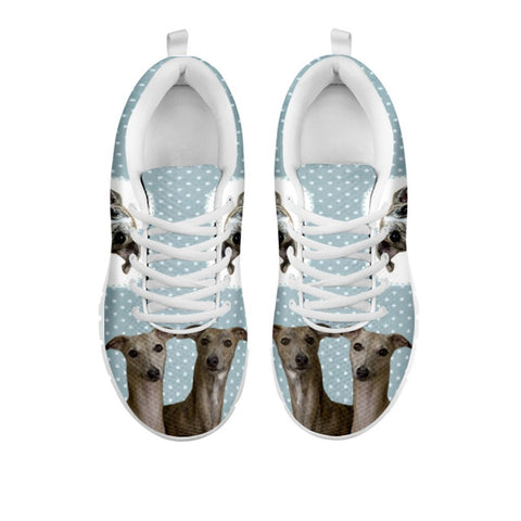 Amazing Whippet With Hearts Print Running Shoes For Women-Free Shipping-For 24 Hours Only-Paww-Printz-Merchandise