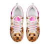 Yorkshire Terrier On Pink Print Running Shoes For Women- Free Shipping- For 24 Hours Only-Paww-Printz-Merchandise