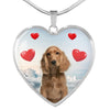 English Cocker Spaniel Print Luxury Necklace-Free Shipping