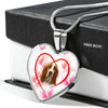 Basset Hound Print Luxury Necklace -Free Shipping
