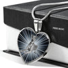 Italian Greyhound Dog Print Heart Pendant Luxury Necklace-Free Shipping