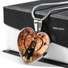 Hovawart Print Heart Pendant Luxury Necklace-Free Shipping