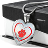 Paws Print Heart Pendant Luxury Necklace-Free Shipping