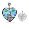 Cute American Shorthair Print Heart Pendant Luxury Necklace-Free Shipping