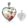 Cute Tonkinese Cat Print Heart Pendant Luxury Necklace-Free Shipping