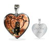 Hovawart Print Heart Pendant Luxury Necklace-Free Shipping