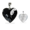 Amazing Snake Print Heart Pendant Luxury Necklace-Free Shipping