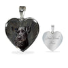 Bouvier des Flandres Print Heart Pendant Luxury Necklace-Free Shipping
