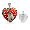 British Shorthair Print Heart Pendant Luxury Necklace-Free Shipping