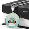 Yorkshire Terrier (Yorkie) Texas Print Luxury Necklace-Free Shipping