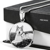 Cute Alaskan Malamute Print Luxury Necklace- Free Shipping