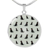 Labrador Retriever Pattern Print Luxury Necklace-Free Shipping