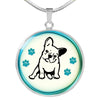 French Bulldog Print Luxury Necklace-Free Shipping