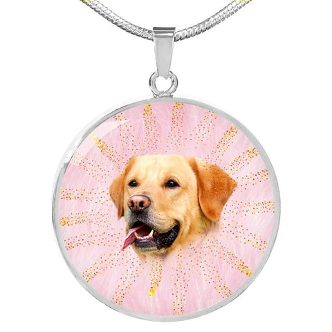 Labrador Retriever Dog Print Luxury Necklace- Free Shipping