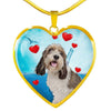 Petit Basset Griffon Vendeen Print Heart Pendant Luxury Necklace-Free Shipping
