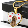 English Cocker Spaniel Print Luxury Necklace-Free Shipping