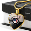 Sphynx Cat Print Heart Pendant Luxury Necklace-Free Shipping