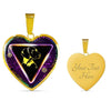 Vizsla Dog Art Print Heart Charm Necklaces-Free Shipping