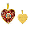 Tosa Inu Dog Print Heart Pendant Luxury Necklace-Free Shipping