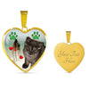 Selkirk Rex Print Heart Pendant Luxury Necklace-Free Shipping