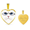 Cute Cat With Glasses Heart Pendant Luxury Necklace-Free Shipping