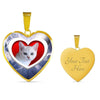 Cute Burmilla Cat Print Heart Pendant Luxury Necklace-Free Shipping