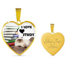Himalayan Cat Heart Pendant Luxury Necklace-Free Shipping