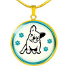 French Bulldog Print Luxury Necklace-Free Shipping
