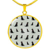 Labrador Retriever Pattern Print Luxury Necklace-Free Shipping