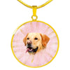 Labrador Retriever Dog Print Luxury Necklace- Free Shipping