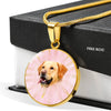 Labrador Retriever Dog Print Luxury Necklace- Free Shipping