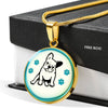 French Bulldog Print Luxury Necklace-Free Shipping